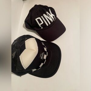 PINK Victoria's Secret Slideback Hat Black One Size Adjustable 6 Panel